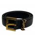 Yves Saint Laurent（イヴサンローラン）の古着「ロゴベルト」｜ブラック