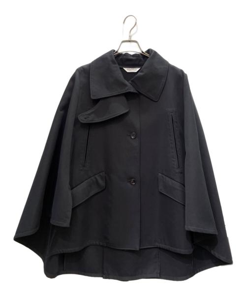 MaxMara（マックスマーラ）MaxMara (マックスマーラ) ポンチョ型ショートコート ブラック サイズ:Ｓの古着・服飾アイテム