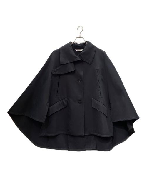 MaxMara（マックスマーラ）MaxMara (マックスマーラ) ポンチョ型ショートコート ブラック サイズ:Ｓの古着・服飾アイテム