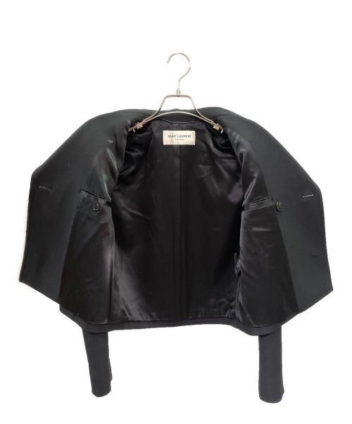 Saint Laurent Paris（サンローランパリ）Saint Laurent Paris (サンローランパリ) ショート ウール ジャケット ブラック サイズ:Ｓの古着・服飾アイテム