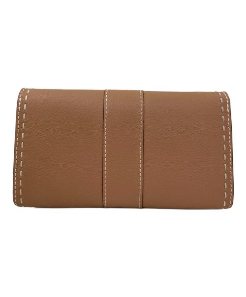 DELVAUX（デルヴォー）DELVAUX (デルヴォー) ブリヨンチェーンウォレット ブラウンの古着・服飾アイテム