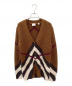 BURBERRY LONDONバーバリーロンドン）の古着「ニットカーディガン」｜ブラウン