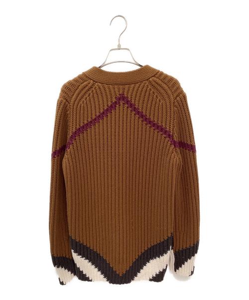 BURBERRY LONDON（バーバリーロンドン）BURBERRY LONDON (バーバリーロンドン) ニットカーディガン ブラウン サイズ:XSの古着・服飾アイテム