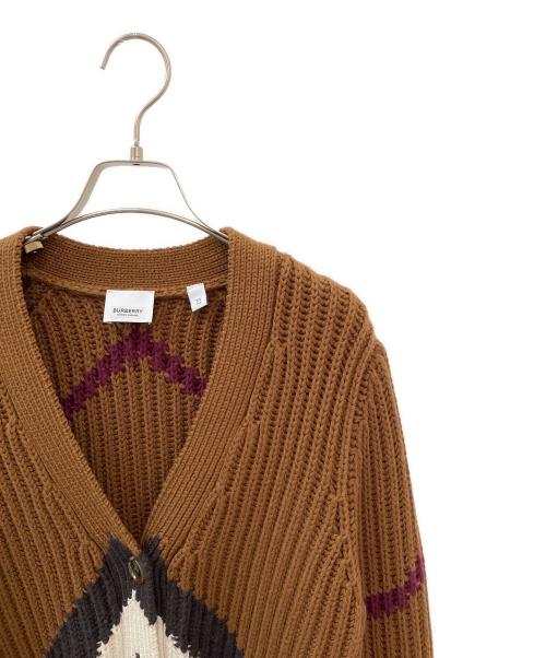 BURBERRY LONDON（バーバリーロンドン）BURBERRY LONDON (バーバリーロンドン) ニットカーディガン ブラウン サイズ:XSの古着・服飾アイテム