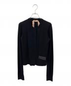 N°21 numero ventunoヌメロヴェントゥーノ）の古着「ロゴカーディガン」｜ブラック