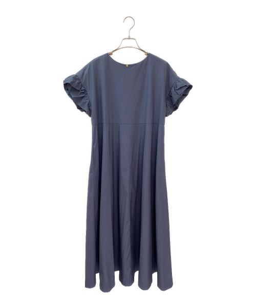 DRAWER（ドゥロワー）DRAWER (ドゥロワー) コットンパフスリーブワンピース グレー サイズ:38の古着・服飾アイテム