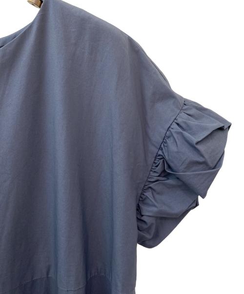 DRAWER（ドゥロワー）DRAWER (ドゥロワー) コットンパフスリーブワンピース グレー サイズ:38の古着・服飾アイテム