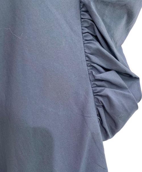 DRAWER（ドゥロワー）DRAWER (ドゥロワー) コットンパフスリーブワンピース グレー サイズ:38の古着・服飾アイテム