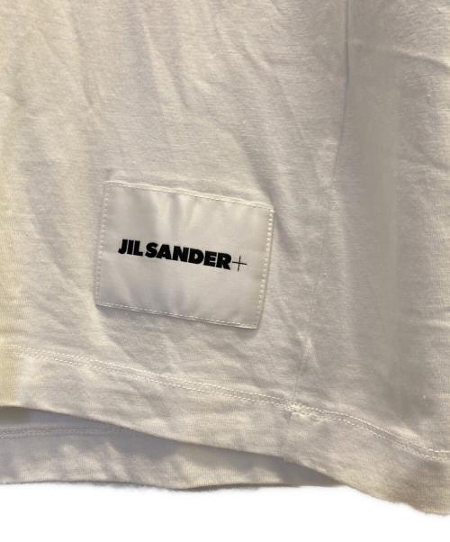 JIL SANDER+（ジルサンダープラス）JIL SANDER+ (ジルサンダープラス) ロゴラベル 半袖カットソー ホワイト サイズ:Lの古着・服飾アイテム