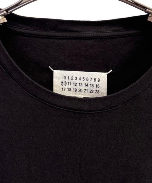 Martin Margiela 10（マルタン・マルジェラ 10）Martin Margiela 10 (マルタン・マルジェラ 10) ペーパー刺繍 ロゴ カットソー ブラック サイズ:50の古着・服飾アイテム