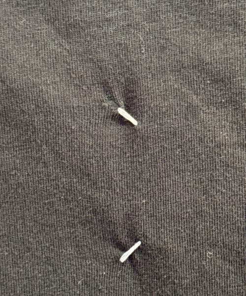 Martin Margiela 10（マルタン・マルジェラ 10）Martin Margiela 10 (マルタン・マルジェラ 10) ペーパー刺繍 ロゴ カットソー ブラック サイズ:50の古着・服飾アイテム