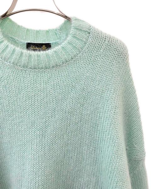 DRAWER（ドゥロワー）DRAWER (ドゥロワー) 3Gモヘア ナイロンクルーネック オーバーサイズニット ミントグリーン サイズ:Freeの古着・服飾アイテム