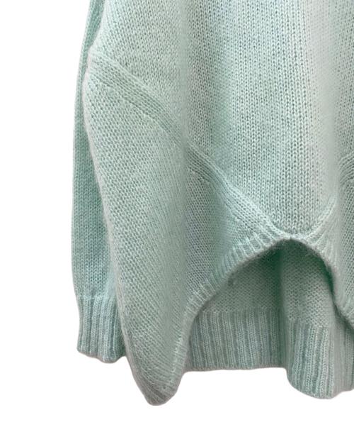DRAWER（ドゥロワー）DRAWER (ドゥロワー) 3Gモヘア ナイロンクルーネック オーバーサイズニット ミントグリーン サイズ:Freeの古着・服飾アイテム