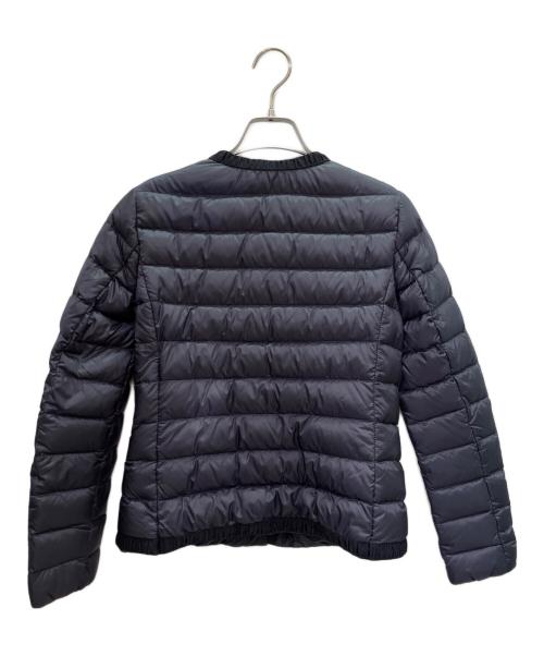 MONCLER（モンクレール）MONCLER (モンクレール) ノーカラー ダウンジャケット ネイビー サイズ:12の古着・服飾アイテム