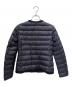 MONCLER (モンクレール) ノーカラー ダウンジャケット ネイビー サイズ:12：22000円