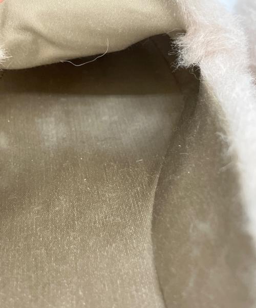 MaxMara（マックスマーラ）MaxMara (マックスマーラ) テディベア ボアラウンドトゥ スリッポン ライトグレー サイズ:36 1/2の古着・服飾アイテム