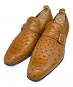 ENZO BONAFE×BASSETT WALKERエンツォボナフェ×バセットウォーカー）の古着「オーストリッチローファー」｜ベージュ