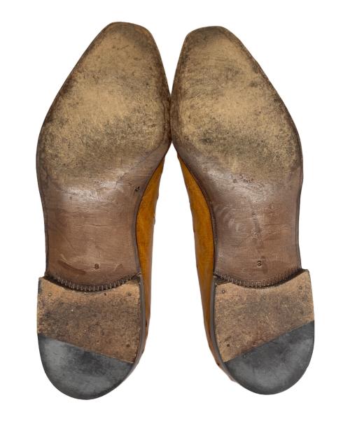 ENZO BONAFE（エンツォボナフェ）ENZO BONAFE (エンツォボナフェ) BASSETT WALKER (バセットウォーカー) オーストリッチローファー ベージュ サイズ:8の古着・服飾アイテム