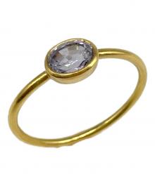 Marie-Helene de Taillac（マリーエレーヌドゥタイヤック）の古着「ミニチュア プリンセスゴールド リング」｜ゴールド