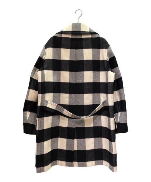 Christian Dior（クリスチャン ディオール）Christian Dior (クリスチャン ディオール) チェック柄コート グレー×ブラック サイズ:36の古着・服飾アイテム