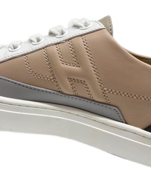 HERMES（エルメス）HERMES (エルメス) ディープ スニーカー ホワイト×ベージュ サイズ:36の古着・服飾アイテム