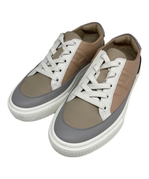 HERMES（エルメス）HERMES (エルメス) ディープ スニーカー ホワイト×ベージュ サイズ:36の古着・服飾アイテム