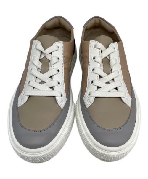 HERMES（エルメス）HERMES (エルメス) ディープ スニーカー ホワイト×ベージュ サイズ:36の古着・服飾アイテム