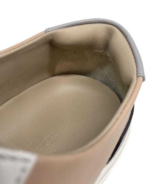 HERMES（エルメス）HERMES (エルメス) ディープ スニーカー ホワイト×ベージュ サイズ:36の古着・服飾アイテム