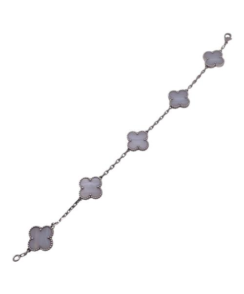 VAN CLEEF & ARPELS（ヴァンクリーフ＆アーペル）VAN CLEEF & ARPELS (ヴァンクリーフ＆アーペル) ヴィンテージ アルハンブラ ブレスレット 5モチーフ ブルーカルセドニの古着・服飾アイテム