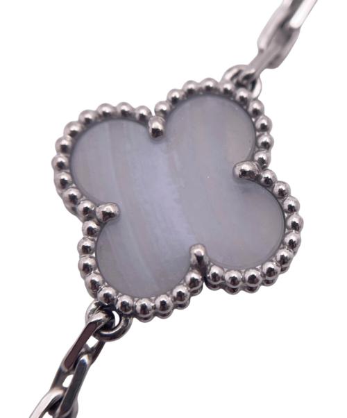 VAN CLEEF & ARPELS（ヴァンクリーフ＆アーペル）VAN CLEEF & ARPELS (ヴァンクリーフ＆アーペル) ヴィンテージ アルハンブラ ブレスレット 5モチーフ ブルーカルセドニの古着・服飾アイテム