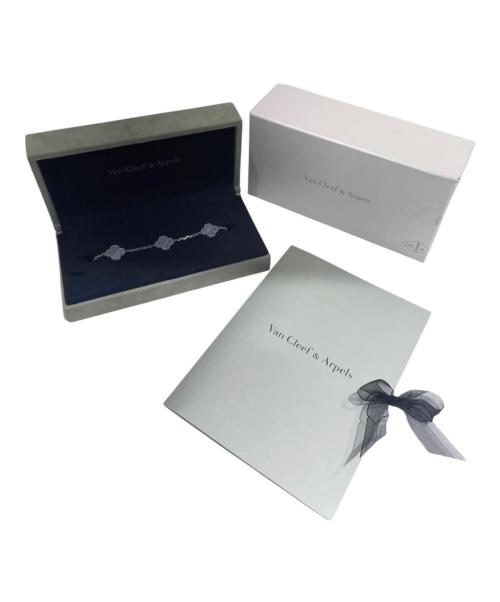 VAN CLEEF & ARPELS（ヴァンクリーフ＆アーペル）VAN CLEEF & ARPELS (ヴァンクリーフ＆アーペル) ヴィンテージ アルハンブラ ブレスレット 5モチーフ ブルーカルセドニの古着・服飾アイテム