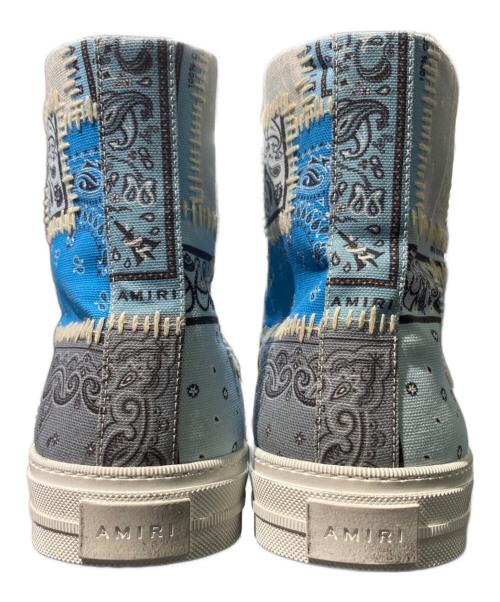 AMIRI（アミリ）AMIRI (アミリ) BANDANA RECONSTRUCTED SUNSET LIGHT BLUE ホワイト×ブルー サイズ:43の古着・服飾アイテム