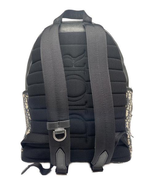 Dior（ディオール）Dior (ディオール) オブリーク ジャガード バックパック ブルー×ブラックの古着・服飾アイテム