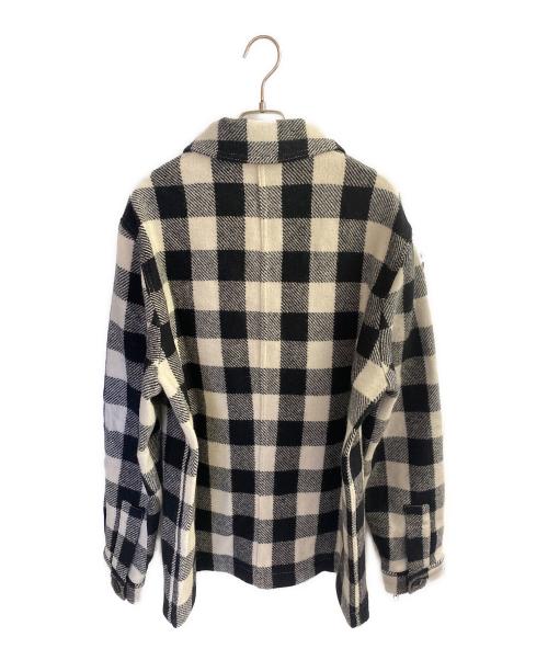 ami（アミ）ami (アミ) CPOジャケット ホワイト×ブラック サイズ:Lの古着・服飾アイテム