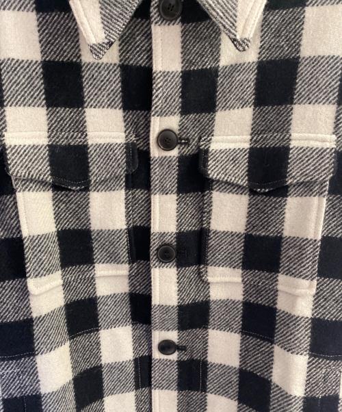 ami（アミ）ami (アミ) CPOジャケット ホワイト×ブラック サイズ:Lの古着・服飾アイテム