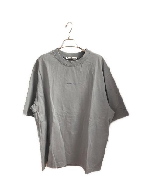 Acne studios（アクネ ストゥディオズ）Acne studios (アクネ ストゥディオズ) ロゴ半袖Tシャツ ライトグレー サイズ:XLの古着・服飾アイテム