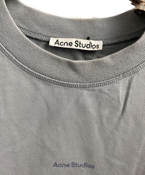 Acne studios（アクネ ストゥディオズ）Acne studios (アクネ ストゥディオズ) ロゴ半袖Tシャツ ライトグレー サイズ:XLの古着・服飾アイテム