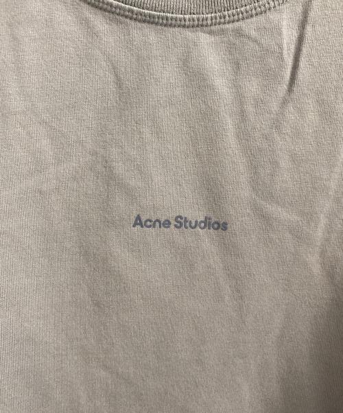 Acne studios（アクネ ストゥディオズ）Acne studios (アクネ ストゥディオズ) ロゴ半袖Tシャツ ライトグレー サイズ:XLの古着・服飾アイテム