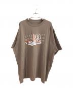 MM6 Maison Margielaエムエムシックスメゾンマルジェラ）の古着「キャットナンバー半袖カットソー」｜ブラウン
