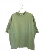 Acne studiosアクネ ストゥディオズ）の古着「ロゴ半袖Tシャツ」｜黄緑
