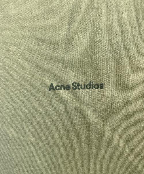 Acne studios（アクネ ストゥディオズ）Acne studios (アクネ ストゥディオズ) ロゴ半袖Tシャツ 黄緑 サイズ:XLの古着・服飾アイテム