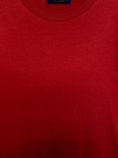 LOUIS VUITTON（ルイ ヴィトン）LOUIS VUITTON (ルイ ヴィトン) インサイドアウト 半袖Tシャツ レッド サイズ:XLの古着・服飾アイテム