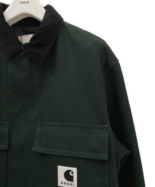sacai（サカイ）sacai (サカイ) Carhartt WIP (カーハート ワークインプログレス) Duck Bonding Dress Coat グリーン サイズ:3の古着・服飾アイテム