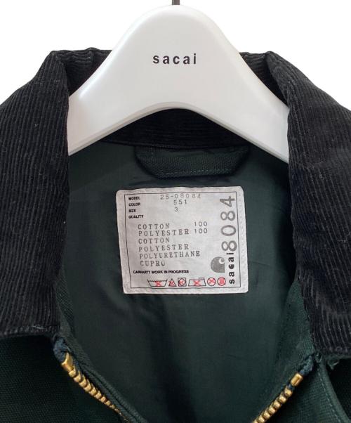 sacai（サカイ）sacai (サカイ) Carhartt WIP (カーハート ワークインプログレス) Duck Bonding Dress Coat グリーン サイズ:3の古着・服飾アイテム