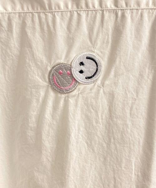 JIL SANDER（ジルサンダー）JIL SANDER (ジルサンダー) オーバーサイズプリントシャツ ホワイト×レッド サイズ:37の古着・服飾アイテム