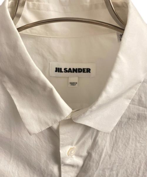 JIL SANDER（ジルサンダー）JIL SANDER (ジルサンダー) オーバーサイズプリントシャツ ホワイト×レッド サイズ:37の古着・服飾アイテム