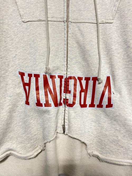 Protocol Index（プロトコルインデックス）Protocol Index (プロトコルインデックス) UPSIDE DOWN ZIP HOODIE アイボリー サイズ:2の古着・服飾アイテム