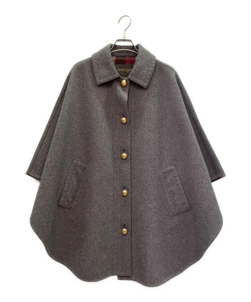 LOUIS VUITTON（ルイ ヴィトン）LOUIS VUITTON (ルイ ヴィトン) 金ボタン ポンチョ グレー サイズ:38の古着・服飾アイテム