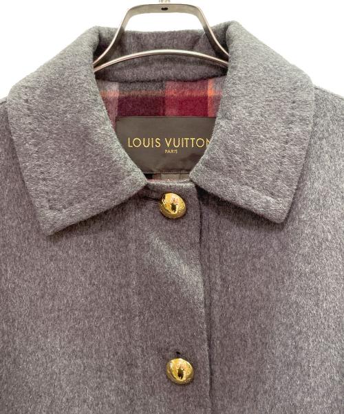 LOUIS VUITTON（ルイ ヴィトン）LOUIS VUITTON (ルイ ヴィトン) 金ボタン ポンチョ グレー サイズ:38の古着・服飾アイテム