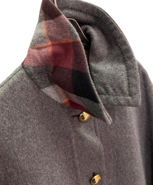 LOUIS VUITTON（ルイ ヴィトン）LOUIS VUITTON (ルイ ヴィトン) 金ボタン ポンチョ グレー サイズ:38の古着・服飾アイテム